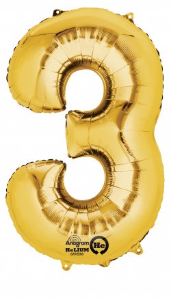 Fóliový balónek "3"